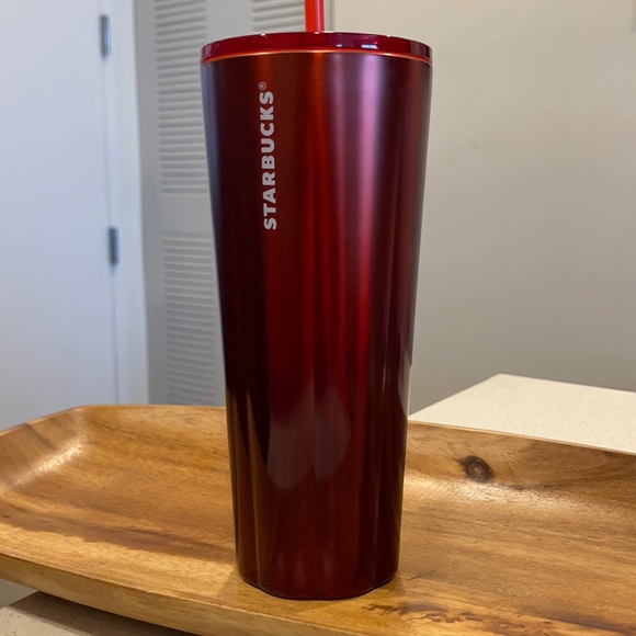 Starbucks Red Ombré Stainless Steel 24oz cup